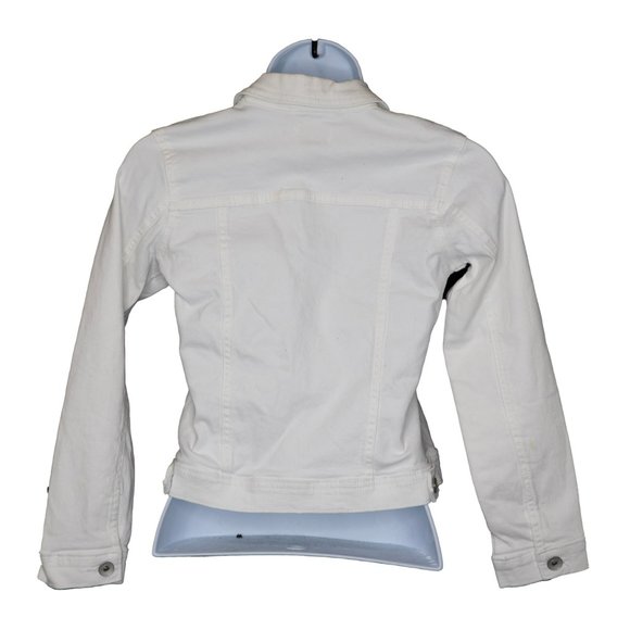 The Childrens Place Girls White Army Lightweight Jacket Casual Size 10 /12 | L/G - Picture 3 of 9